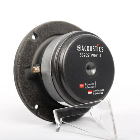 SB Acoustics SB26STWGC-4 Fabric Dome Tweeter with Wave Guide